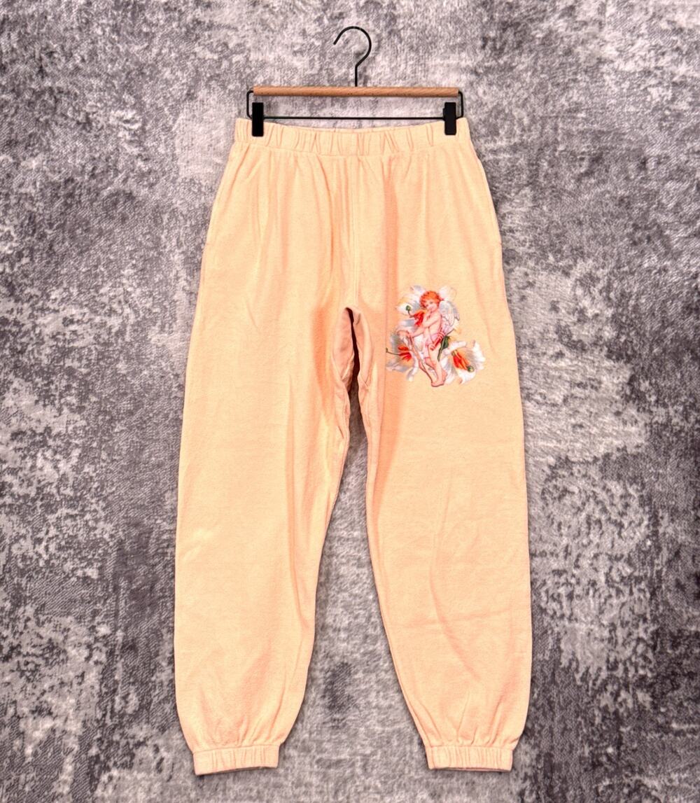 Boys Lie Jogger Sweatpants Small Womens French Terry Cherub